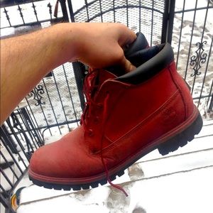 Timberland low red chukka 10.5 mens no laces